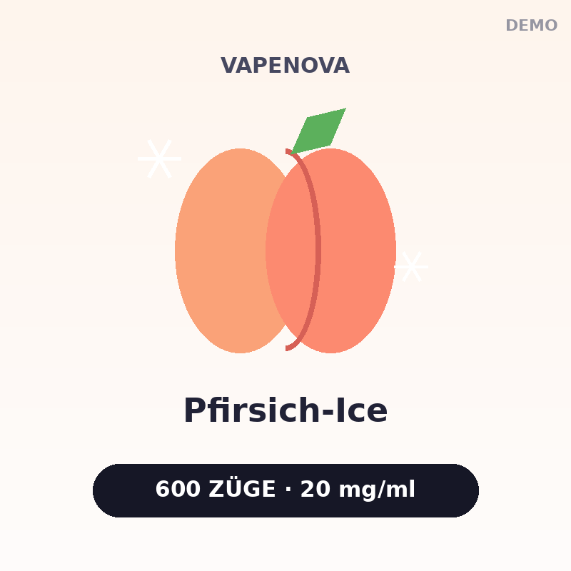 Elf Bar 600 – Peach Ice – Pfirsich-Ice Vape