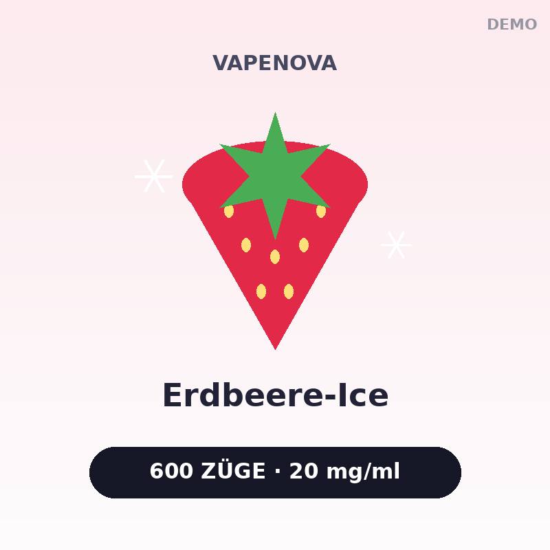 Elf Bar 600 – Strawberry Ice – Erdbeere-Ice Vape